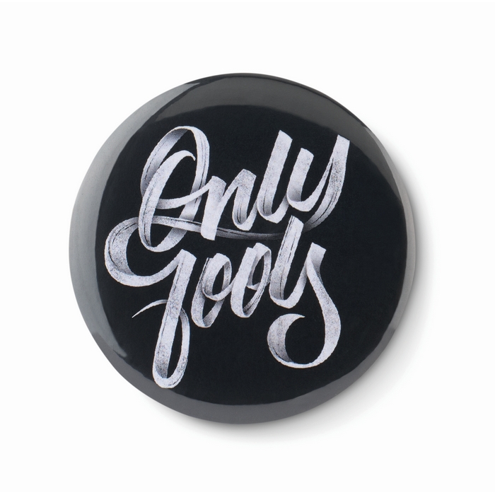 Badge mit Make-up Spiegel