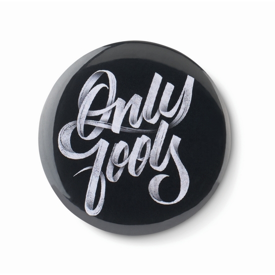 Badge mit Make-up Spiegel