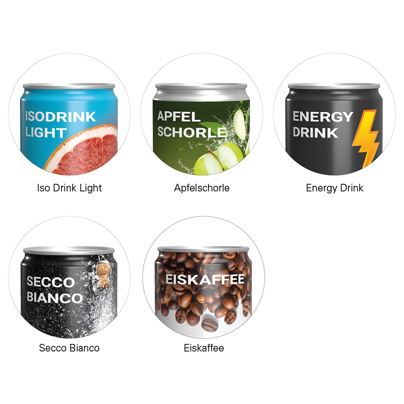 Getränkedose 250 ml Isodrink Light, Sleeve-Folie transparent