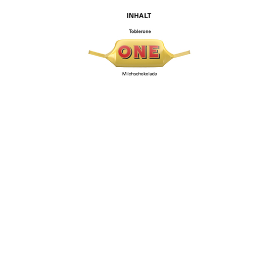 Werbedreieck Mini, Toblerone Tiny 1er