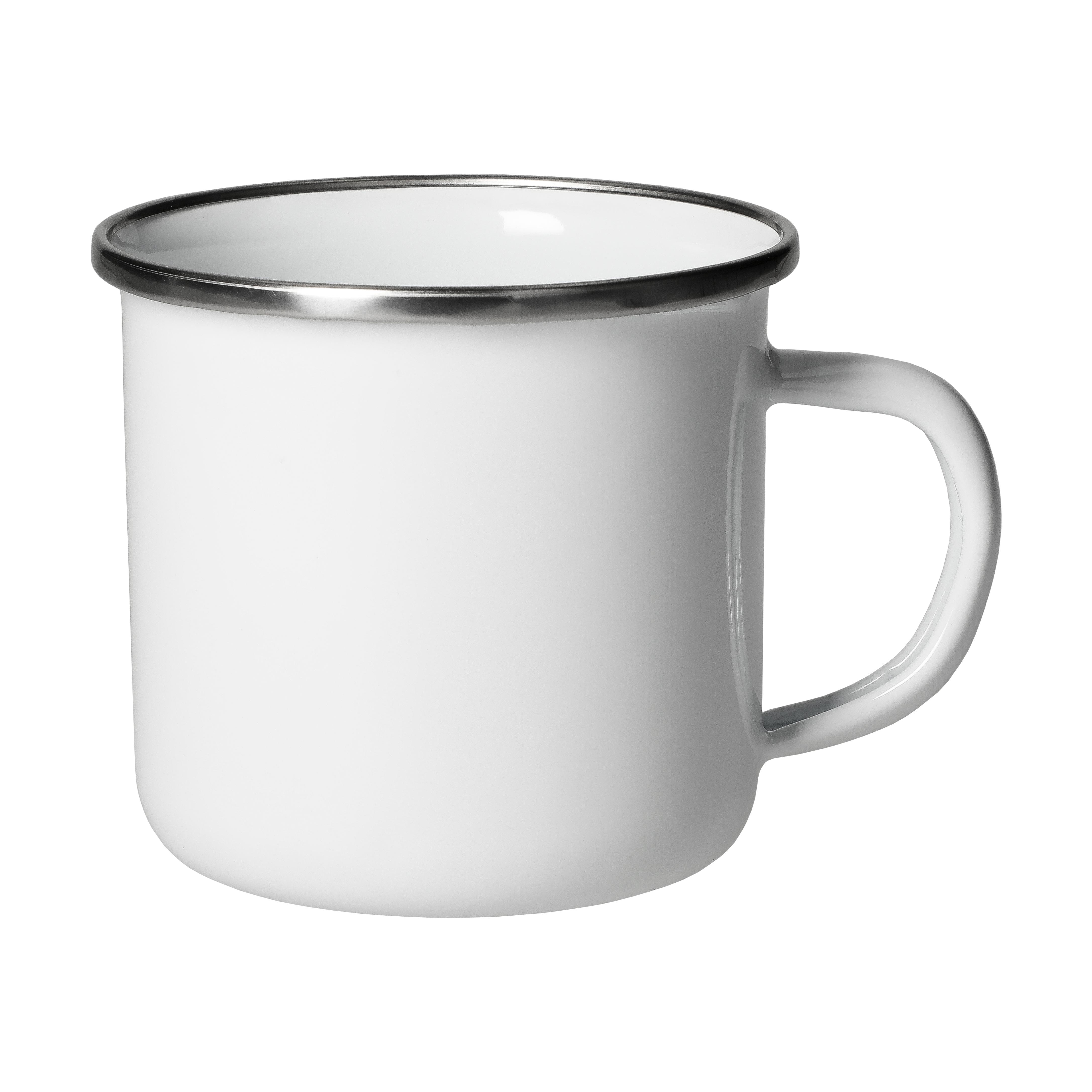 Emaille-Becher "Cozy",300 ml, weiß