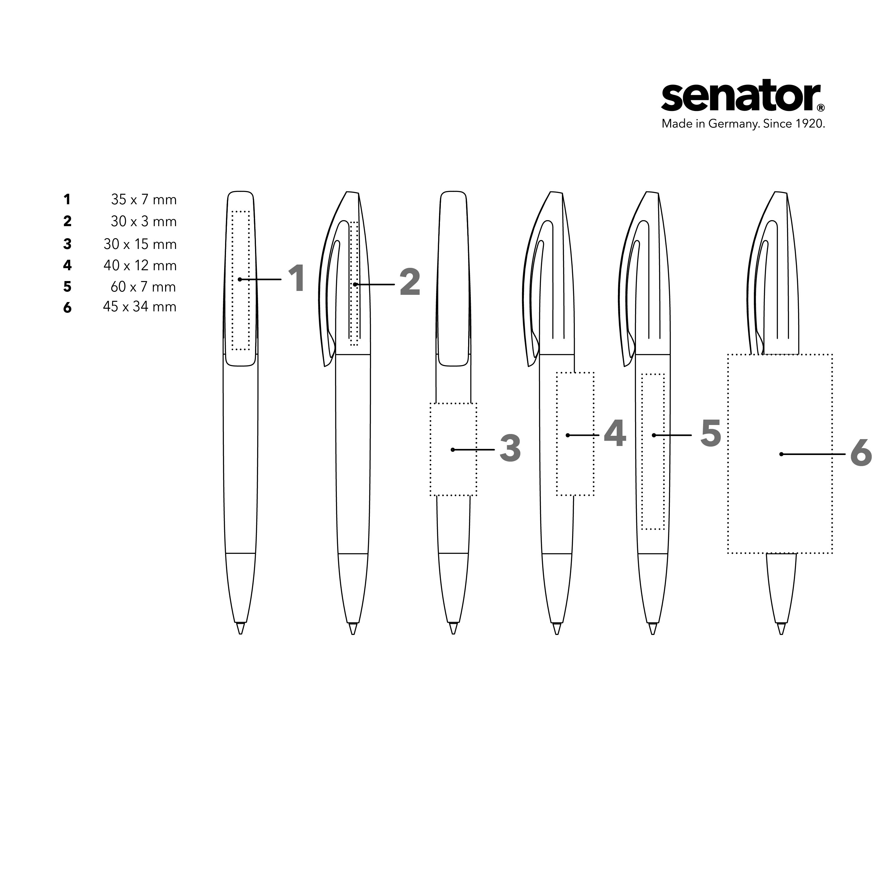 senator Bridge Clear  Drehkugelschreiber