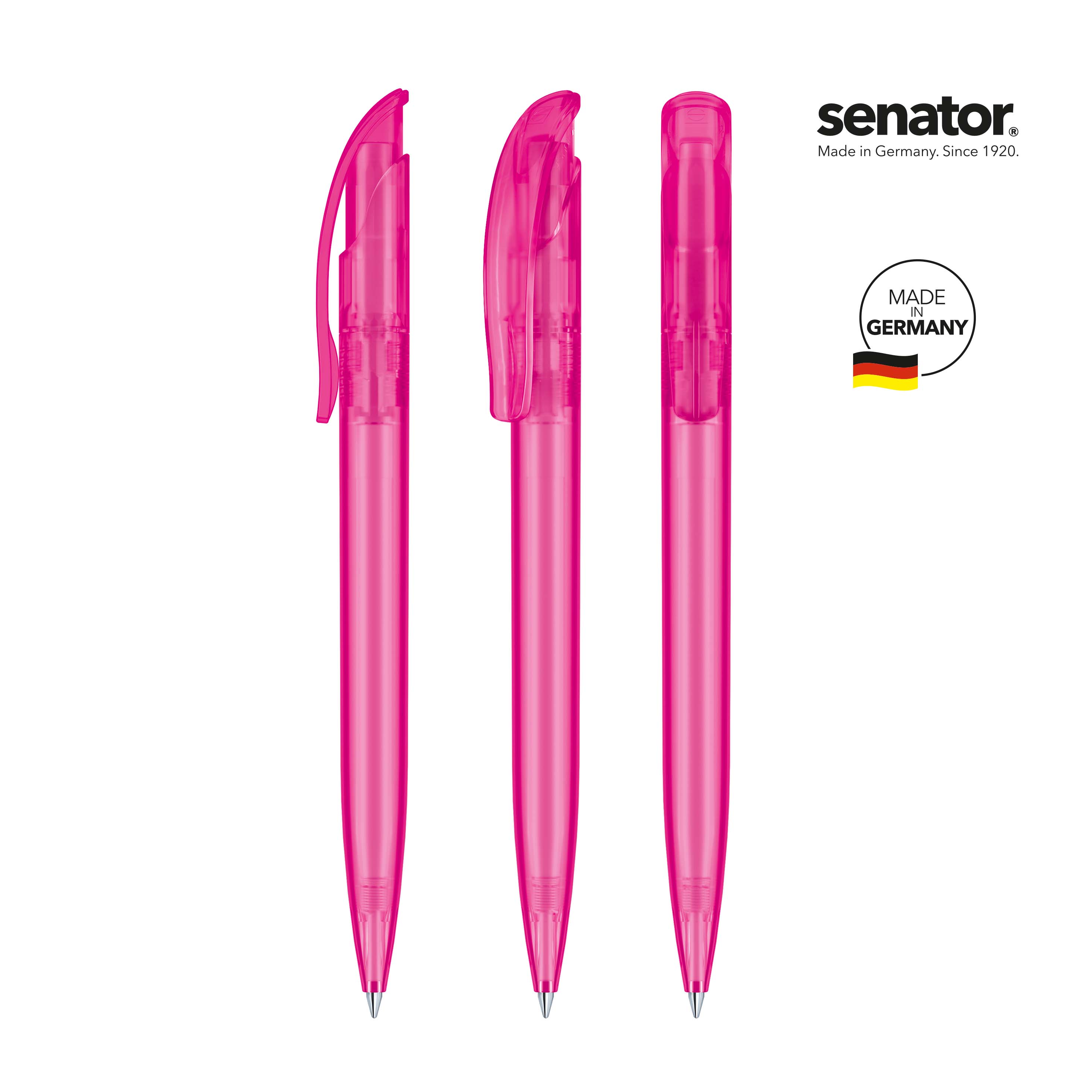 senator Challenger Frosted  Druckkugelschreiber