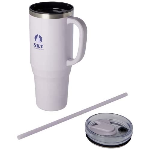 Melbourne 1200 ml RCS-zertifizierter Isolierbecher mit Strohhalm