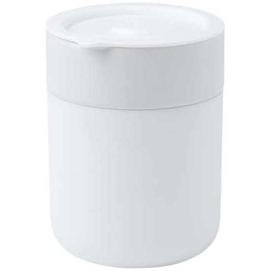 Java 330 ml Keramikbecher mit Silikonhülle und Kunststoffdeckel
