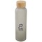 Lume 500 ml Flasche aus mattiertem Kalknatronglas mit Bambusdeckel