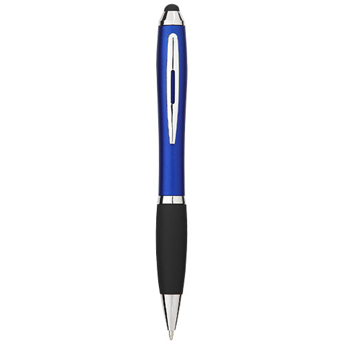 Nash Stylus Kugelschreiber farbig mit schwarzem Griff (blaue Mine)