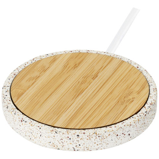 Terrazzo 10 W kabelloses Bambus-Ladepad