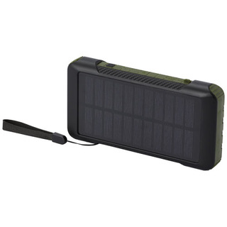 Soldy 10.000 mAh Solardynamo-Powerbank aus recyceltem GRS Kunststoff