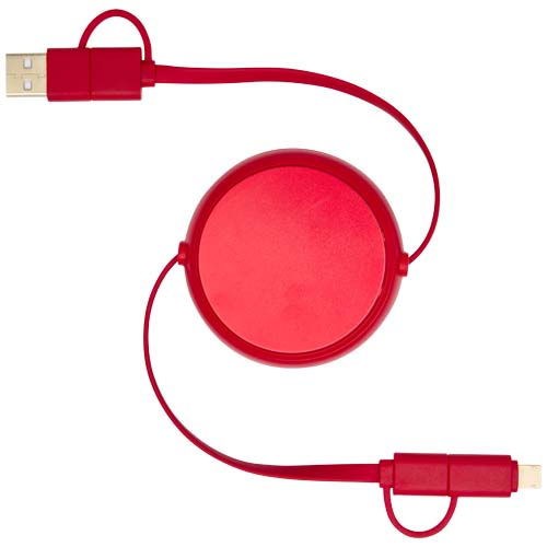 Alasia 100 cm 5-in-1 Kabel aus recyceltem Kunststoff und Aluminium, einziehbar, für Datenübertragung und mit 45W Schnellladung