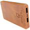 SCX.design P37 5000 mAh kabellose Powerbank aus Holz mit Leuchtlogo