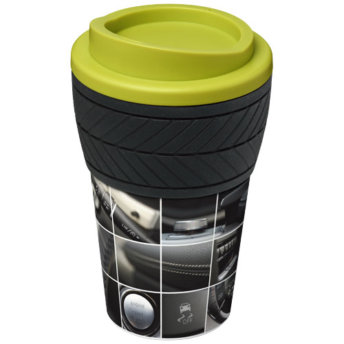 Brite-Americano® 350 ml Isolierbecher mit Schutzring Reifen-Design