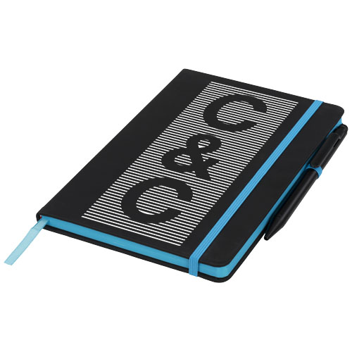 Noir Edge A5 Notizbuch mit farbigem Rand