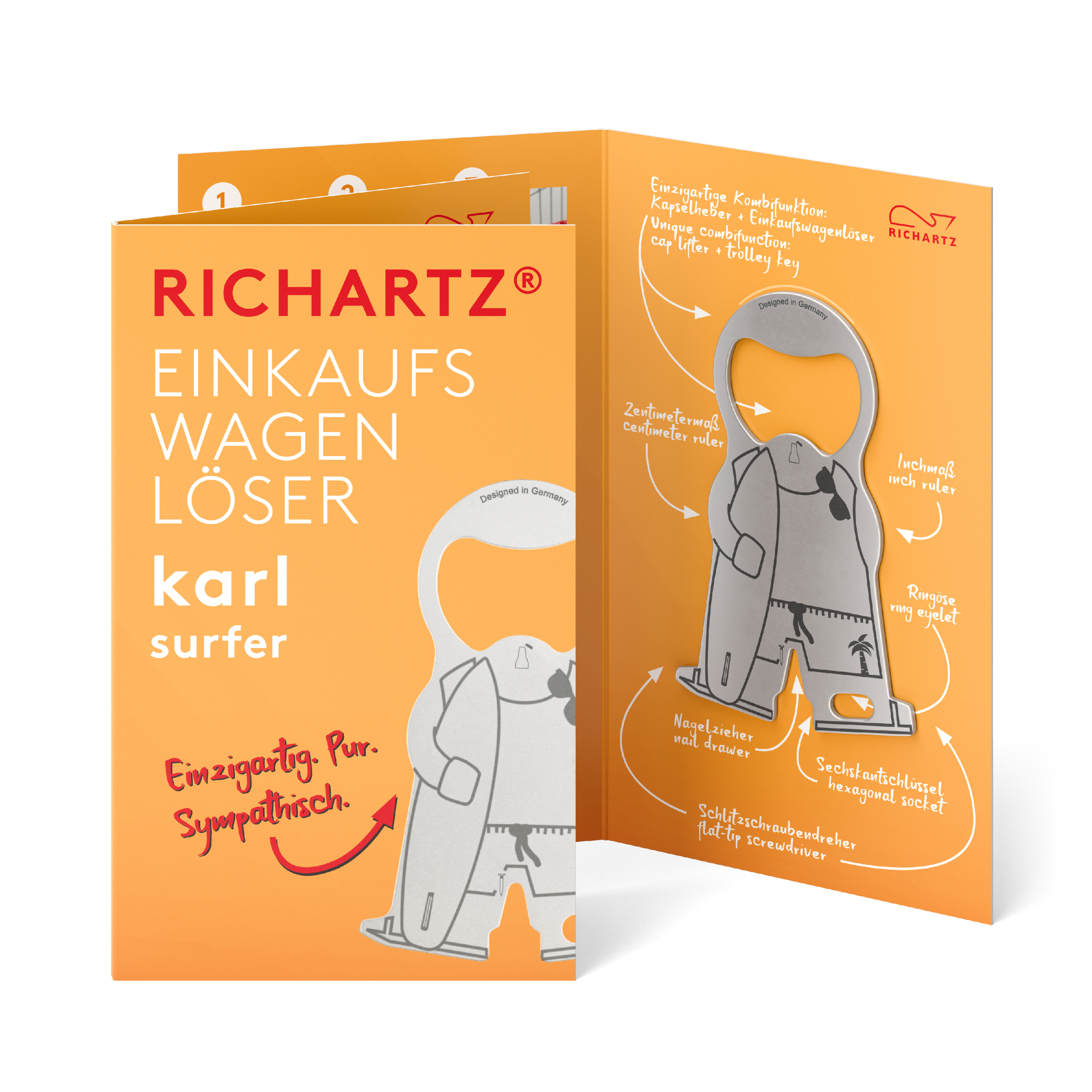 RICHARTZ® EINKAUFSWAGENLÖSER karl surfer