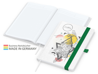 Notizbuch Match-Book White Bestseller A4 Natura individuell, grün