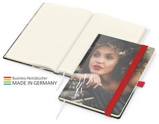Match-Book Creme Bestseller A5 Cover-Star gloss-individuell, rot