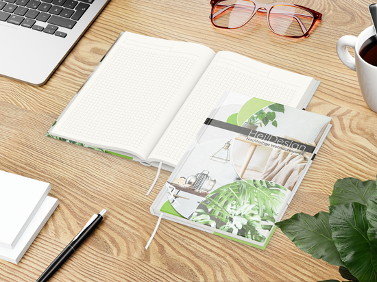 Notizbuch Note-Book A5 Natura Recycling inkl. 4C-Druck