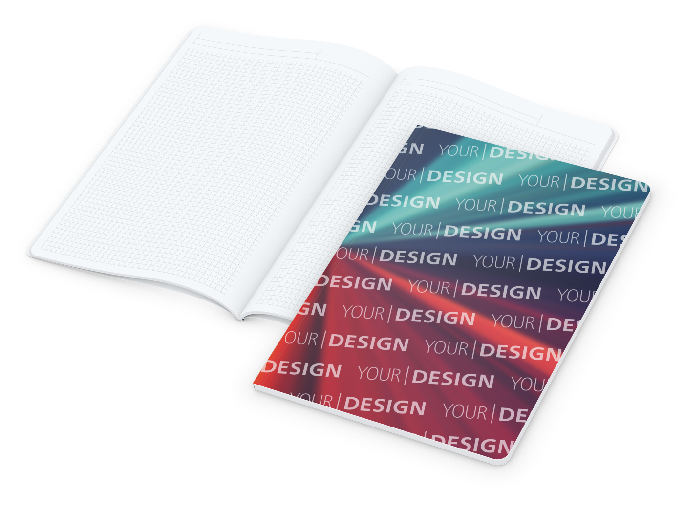 Notizbuch Copy-Book White Bestseller, A4, matt-individuell