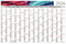 Wandplaner Horizont Bestseller, M, individuelle Schmuckfarbe