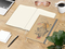 Notizbuch Match-Book Creme Bestseller, A4, Natura, braun-individuell, silbergrau