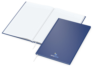 Notizbuch Memo-Book Bestseller, A4, matt-dunkelblau
