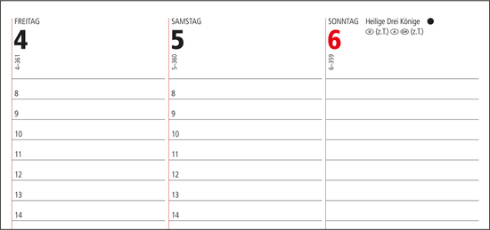 Tisch-Querkalender Signal Bestseller