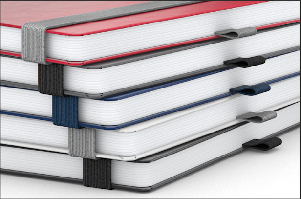 Notizbuch Vision-Book Creme Bestseller, A4, anthrazit inkl. Goldprägung