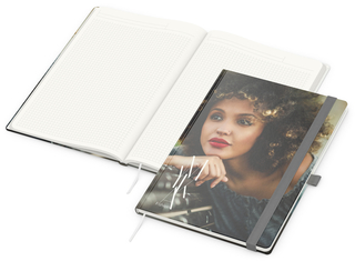 Notizbuch Match-Book, A4, Natura Recycling, silbergrau