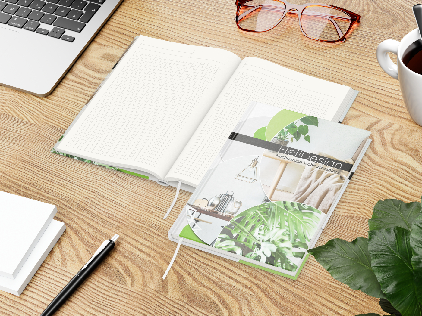 Notizbuch Note-Book inkl. 4C-Druck, A5, Natura Recycling