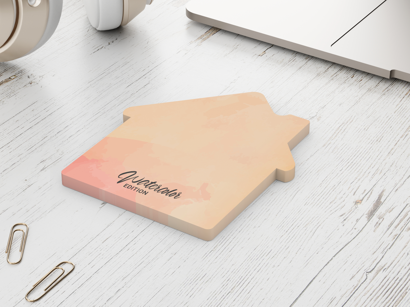 Haftnotiz Form 100 × 72, 50 Blatt, Haus