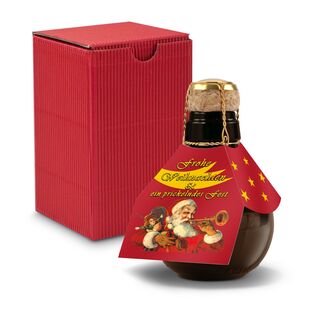 Origineller Sekt Weihnachtsgruß - Karton Rot, 125 ml 2K1358f4