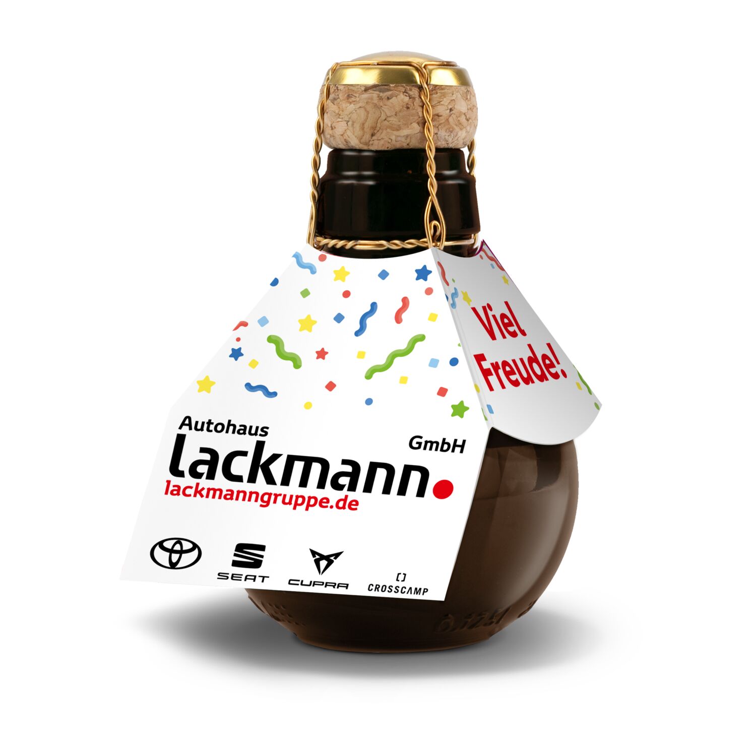 Kleinste Sektflasche der Welt Herzlichen Glückwunsch 2K1540m