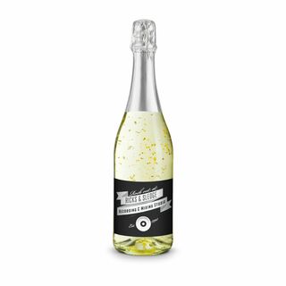 Golden Flakes - Flasche klar - Kapsel silber, 0,75 l 2K1910b