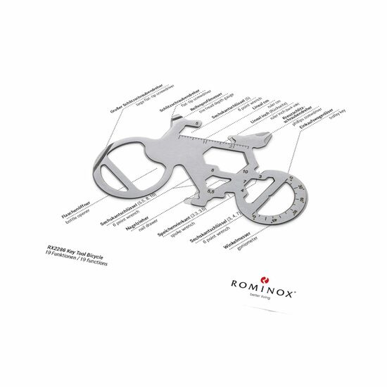 ROMINOX® Key Tool Bicycle (19 Funktionen) Danke 2K2103l
