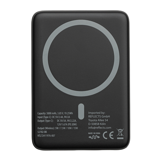 Magnetische 15W Wireless Powerbank REEVES-BOSTROCK 5000 mAh