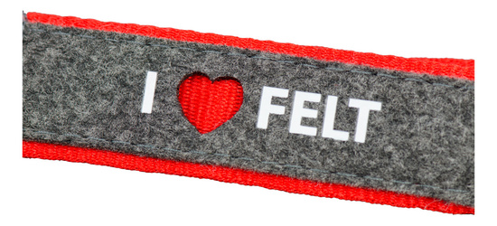 Schlüsselanhängerschlaufe Filzbesatz