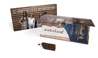 Lindt Schokoladentafel in Mailingmappe 100 g Zartbitterschokolade