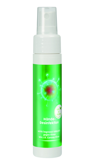 50 ml Sprayflasche Slim mit Hand-Desinfektionsspray