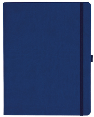 Notizbuch Style Large im Format 19x25cm, Inhalt blanco, Einband Slinky in der Farbe Ultramarine