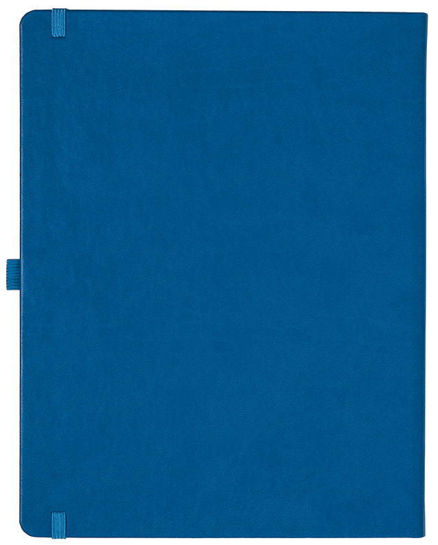 Notizbuch Style Large im Format 19x25cm, Inhalt kariert, Einband Slinky in der Farbe Azure