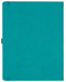 Notizbuch Style Large im Format 19x25cm, Inhalt liniert, Einband Slinky in der Farbe Turquoise