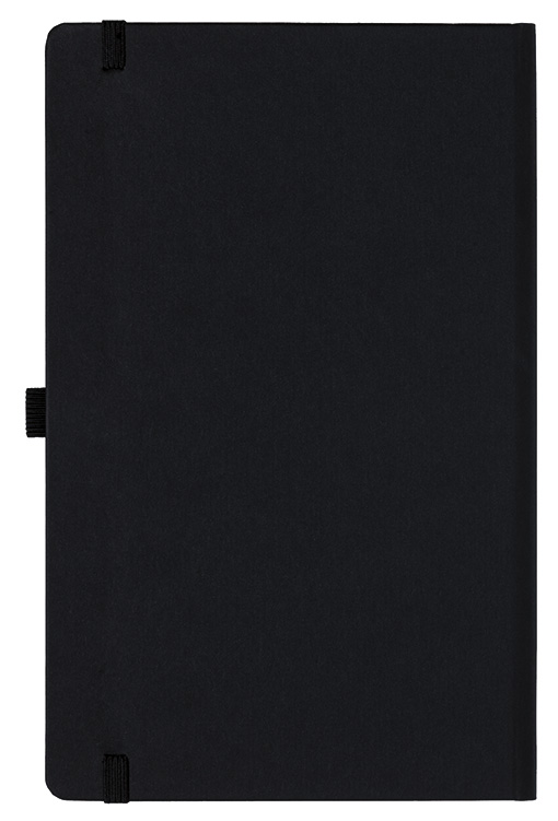 Notizbuch Style Medium im Format 13x21cm, Inhalt blanco, Einband Fancy in der Farbe Black