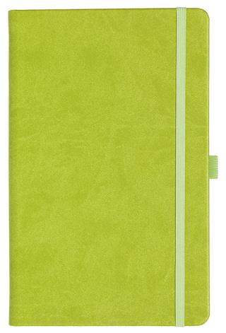 Notizbuch Style Medium im Format 13x21cm, Inhalt blanco, Einband Slinky in der Farbe Lime