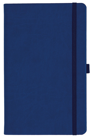 Notizbuch Style Medium im Format 13x21cm, Inhalt blanco, Einband Slinky in der Farbe Ultramarine