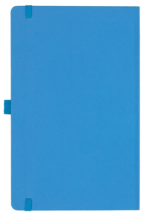 Notizbuch Style Medium im Format 13x21cm, Inhalt kariert, Einband Fancy in der Farbe China Blue