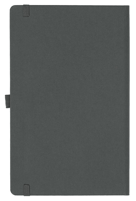 Notizbuch Style Medium im Format 13x21cm, Inhalt liniert, Einband Fancy in der Farbe Graphite