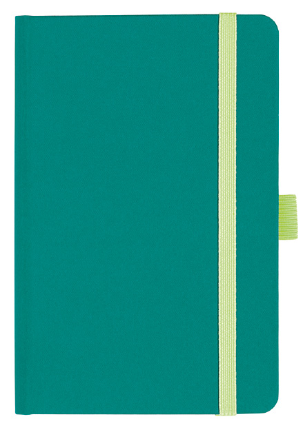 Notizbuch Style Small im Format 9x14cm, Inhalt blanco, Einband Fancy in der Farbe Laguna