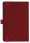 Notizbuch Style Small im Format 9x14cm, Inhalt liniert, Einband Fancy in der Farbe Ruby Red