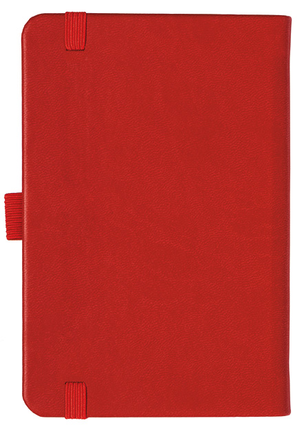 Notizbuch Style Small im Format 9x14cm, Inhalt liniert, Einband Slinky in der Farbe Scarlet