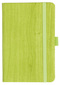 Notizbuch Style Small im Format 9x14cm, Inhalt liniert, Einband Woody in der Farbe Lime